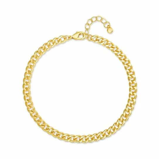 Accessories CURB CHAIN ANKLET GOLD Gold Steve Madden Jewelry