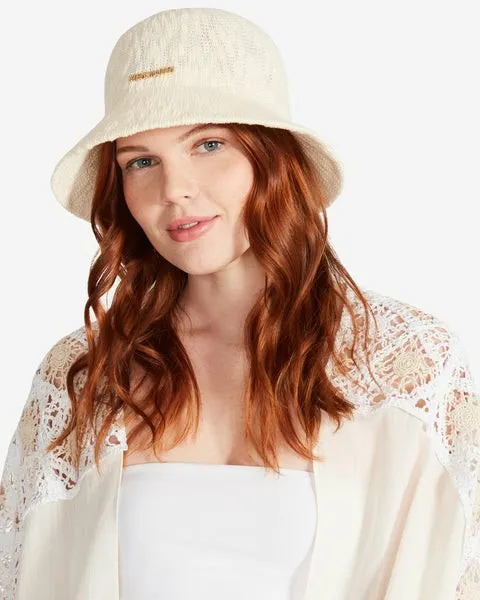 Accessories MOLDED POLY YARN BUCKET HAT CREAM Cream Steve Madden Hats Scarves and Gloves