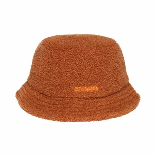 Accessories SOLID SHERPA BUCKET HAT TAN Tan Steve Madden Hats Scarves and Gloves