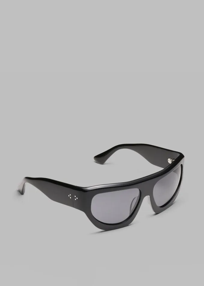 Accessories WomenMen The Frankie Shop Port Tanger Dost Sunglasses 8211 Black AcetateBlack Lens