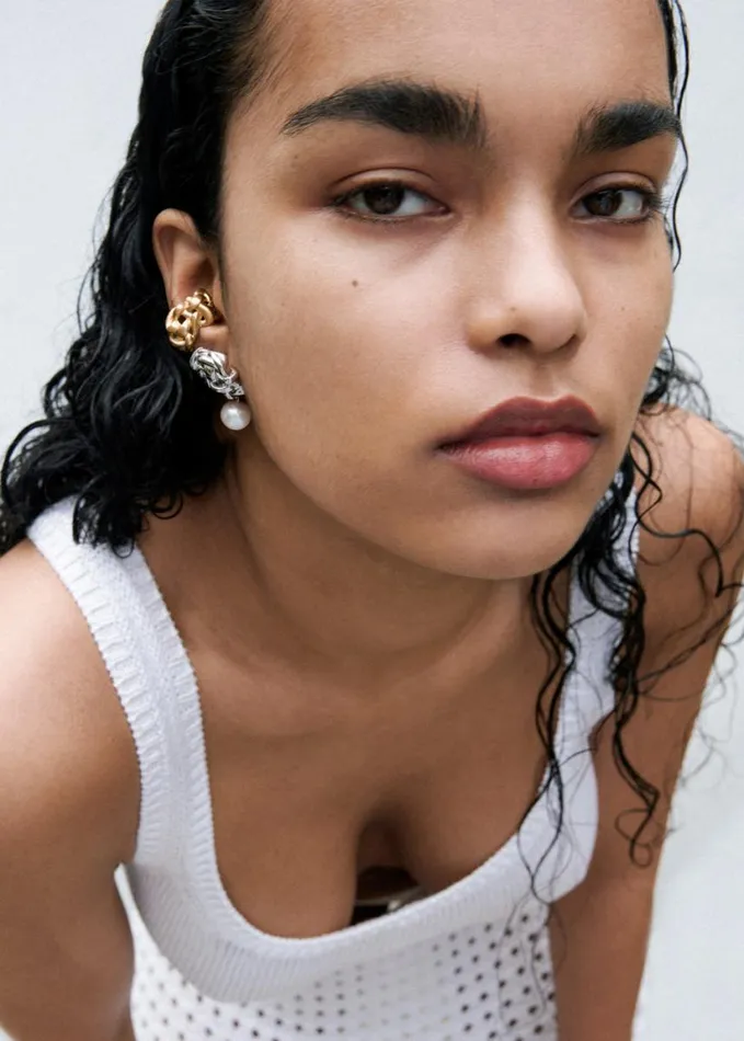 Accessories Women The Frankie Shop Completedworks The Paths Of Memory Earrings 8211 Gold Vermeil