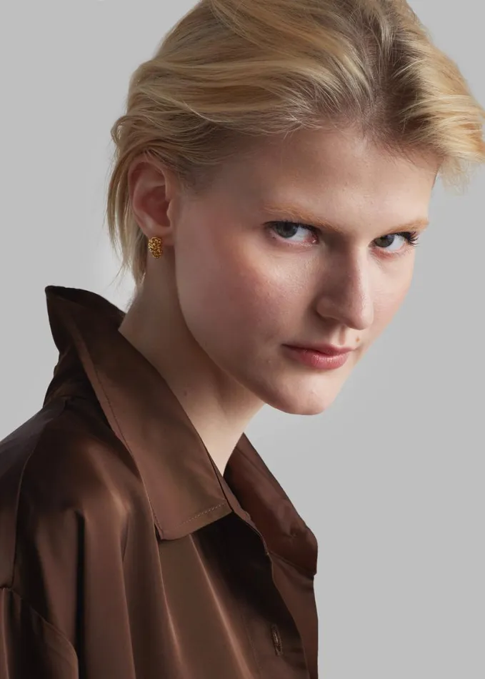 Accessories Women The Frankie Shop Completedworks The Paths Of Memory Earrings 8211 Gold Vermeil