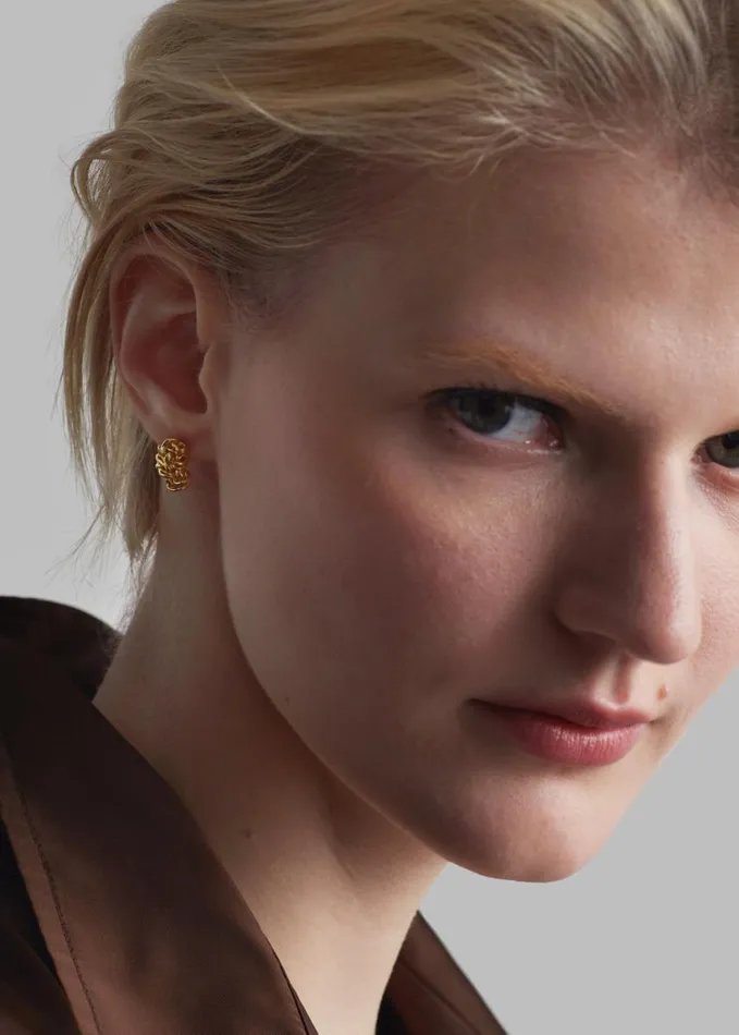 Accessories Women The Frankie Shop Completedworks The Paths Of Memory Earrings 8211 Gold Vermeil