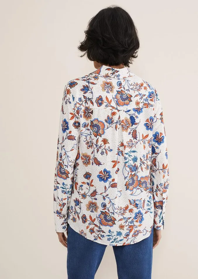 Adriel Floral Shirt Creammulti Women Phase Eight Shirts and Blouses