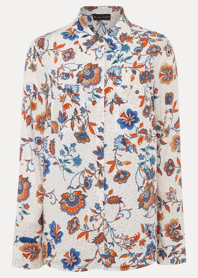 Adriel Floral Shirt Creammulti Women Phase Eight Shirts and Blouses