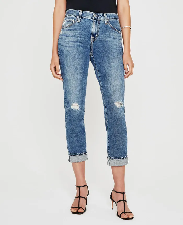 AG Jeans Denim Women ExBoyfriend Slim 17 YEARS WAVEVIEW DESTRUCTED AG Jeans Denim Women ExBoyfriend Slim 17 YEARS WAVEVIEW DESTRUCTED