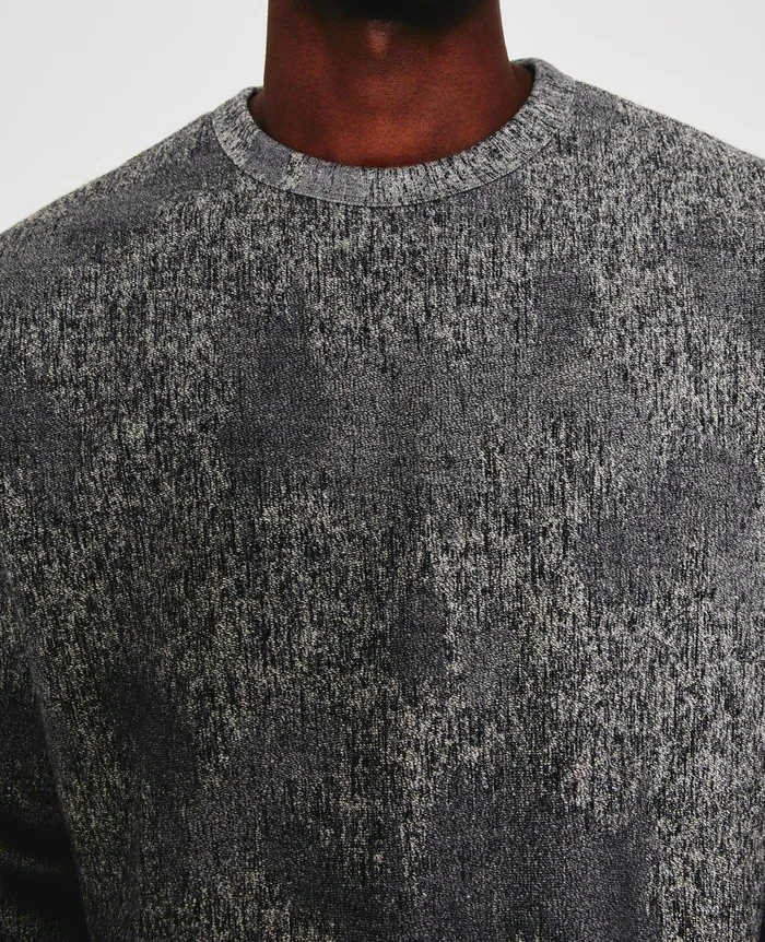 AG Jeans Sweatshirts Men Arc Crew IKAT HEATHER GREY MULTI AG Jeans Sweatshirts Men Arc Crew IKAT HEATHER GREY MULTI