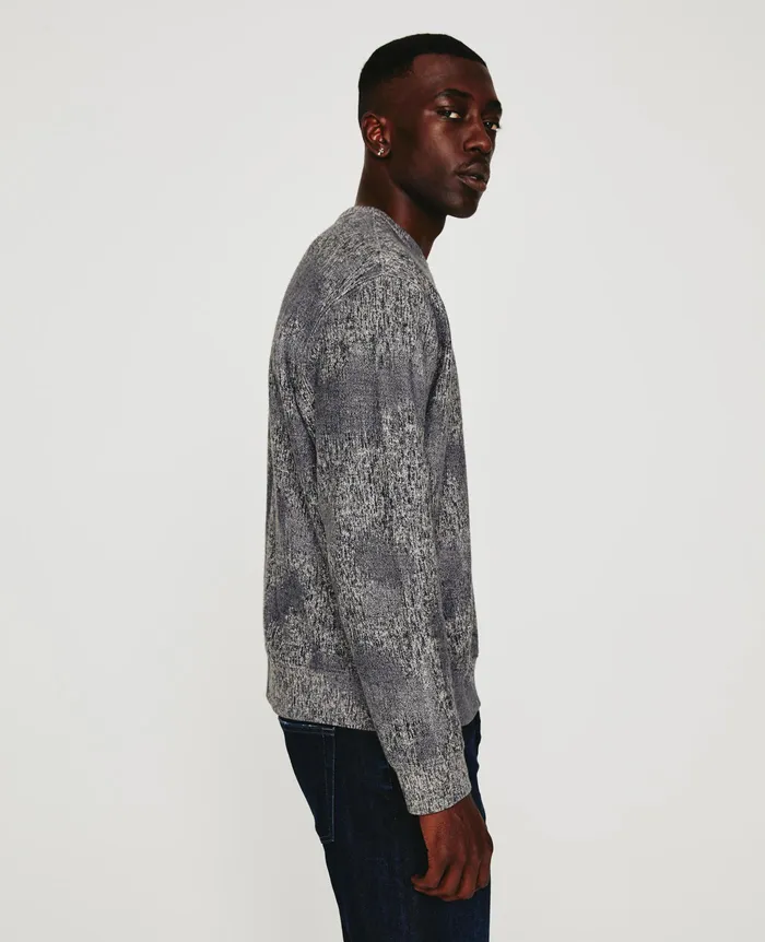 AG Jeans Sweatshirts Men Arc Crew IKAT HEATHER GREY MULTI AG Jeans Sweatshirts Men Arc Crew IKAT HEATHER GREY MULTI