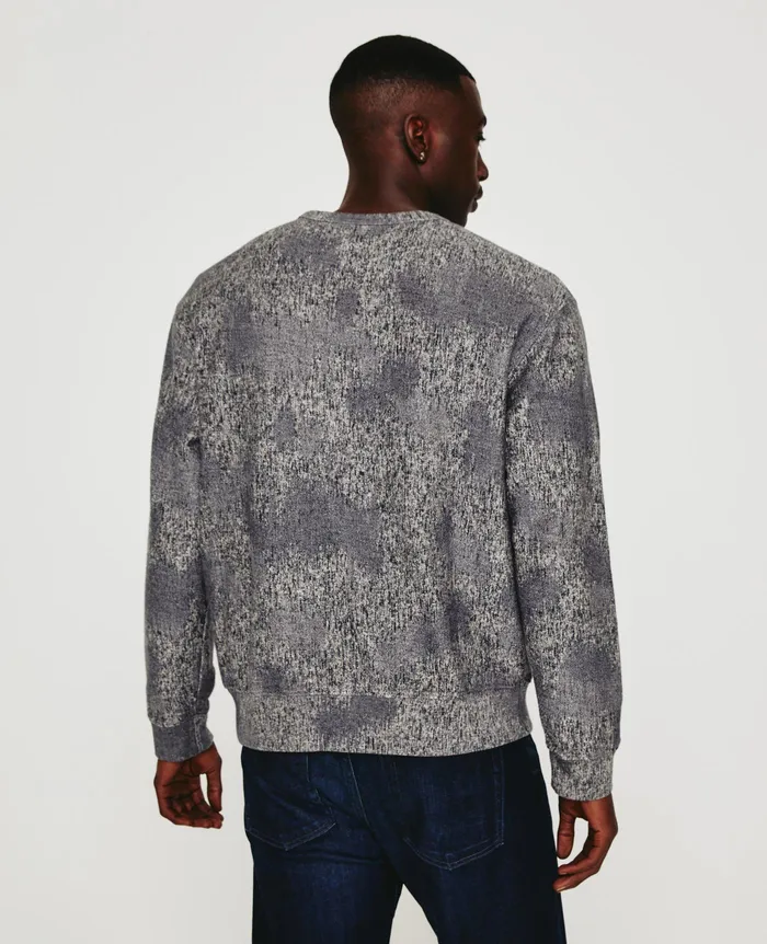 AG Jeans Sweatshirts Men Arc Crew IKAT HEATHER GREY MULTI AG Jeans Sweatshirts Men Arc Crew IKAT HEATHER GREY MULTI