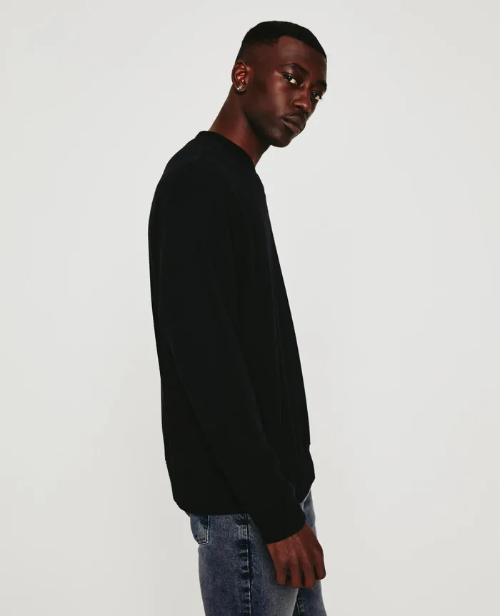 AG Jeans Sweatshirts Men Arc Vee TRUE BLACK AG Jeans Sweatshirts Men Arc Vee TRUE BLACK