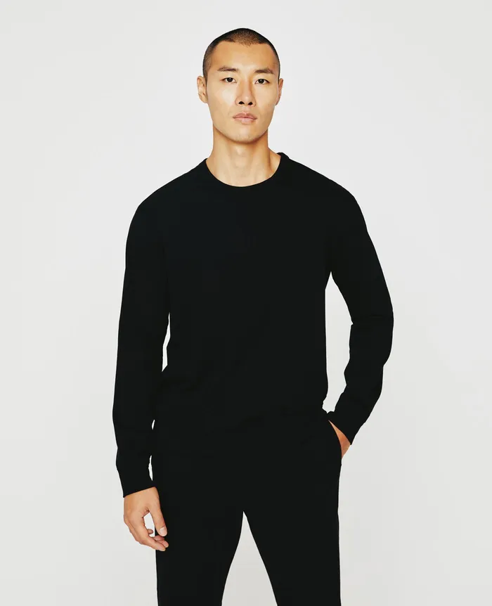 AG Jeans Sweatshirts Men Wesley Pullover TRUE BLACK