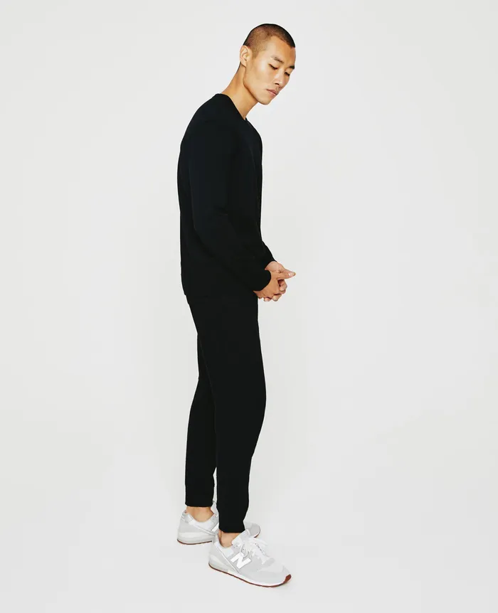 AG Jeans Sweatshirts Men Wesley Pullover TRUE BLACK AG Jeans Sweatshirts Men Wesley Pullover TRUE BLACK