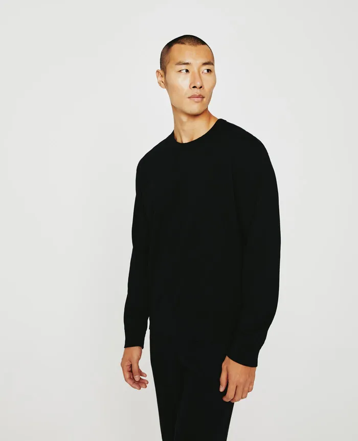 AG Jeans Sweatshirts Men Wesley Pullover TRUE BLACK AG Jeans Sweatshirts Men Wesley Pullover TRUE BLACK