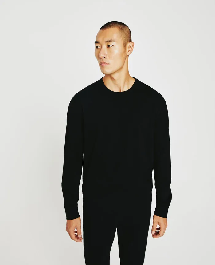 AG Jeans Sweatshirts Men Wesley Pullover TRUE BLACK AG Jeans Sweatshirts Men Wesley Pullover TRUE BLACK