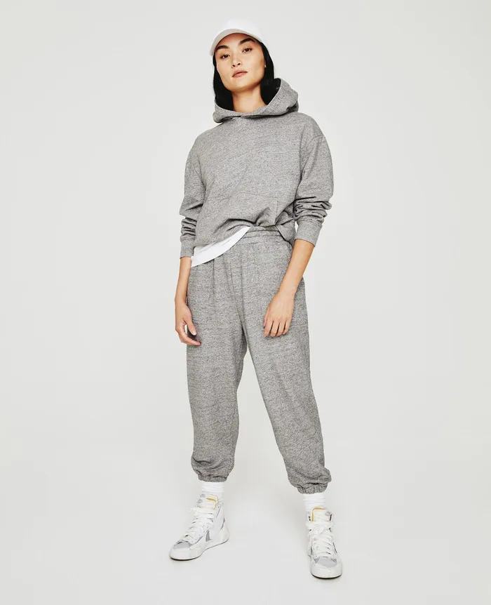 AG Jeans Sweatshirts Women Nova Hoodie HEATHER GREY AG Jeans Sweatshirts Women Nova Hoodie HEATHER GREY