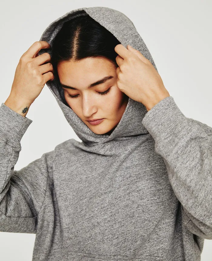 AG Jeans Sweatshirts Women Nova Hoodie HEATHER GREY AG Jeans Sweatshirts Women Nova Hoodie HEATHER GREY