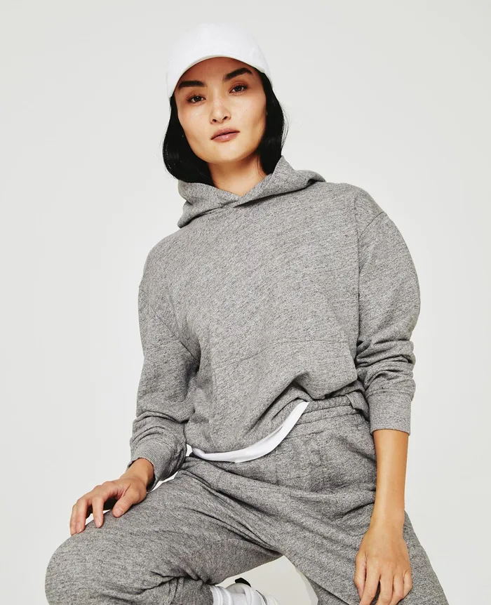 AG Jeans Sweatshirts Women Nova Hoodie HEATHER GREY AG Jeans Sweatshirts Women Nova Hoodie HEATHER GREY
