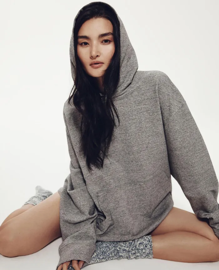 AG Jeans Sweatshirts Women Nova Hoodie HEATHER GREY AG Jeans Sweatshirts Women Nova Hoodie HEATHER GREY