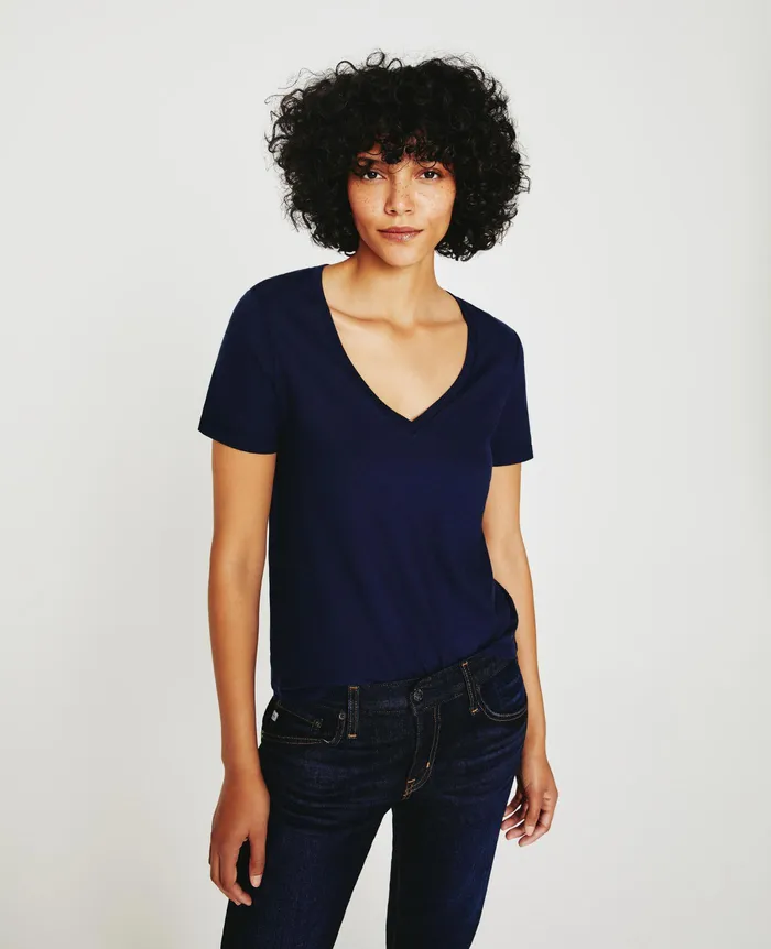 AG Jeans Tees and Tanks Women Jagger Vee DEEP NAVY AG Jeans Tees and Tanks Women Jagger Vee DEEP NAVY