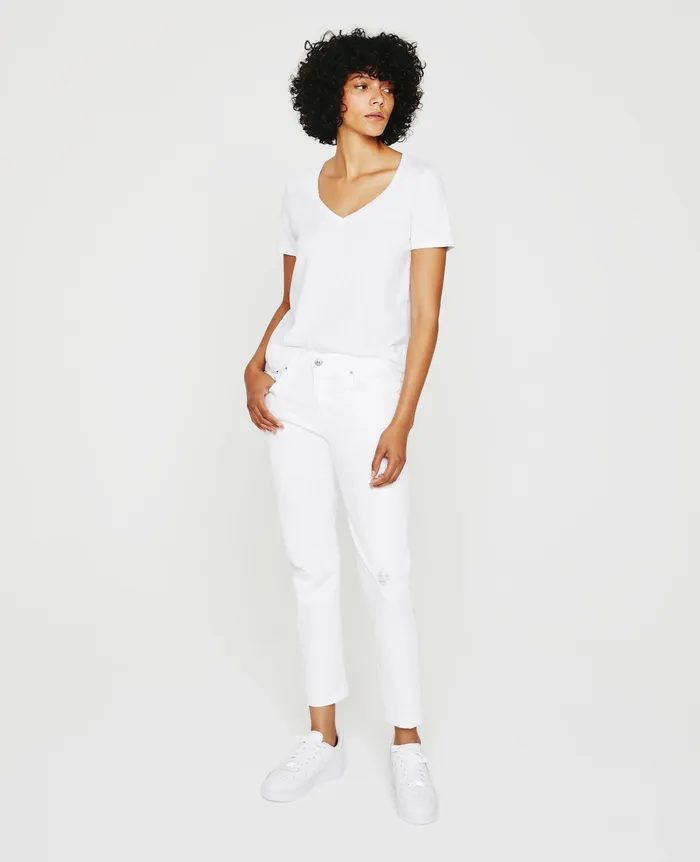 AG Jeans Tees and Tanks Women Jagger Vee TRUE WHITE AG Jeans Tees and Tanks Women Jagger Vee TRUE WHITE