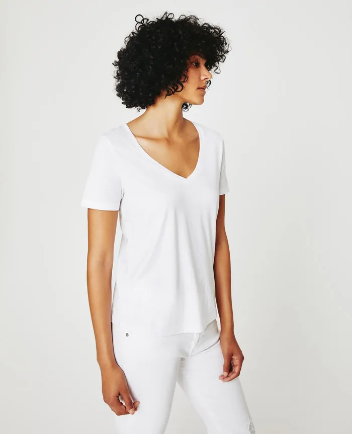 AG Jeans Tees and Tanks Women Jagger Vee TRUE WHITE AG Jeans Tees and Tanks Women Jagger Vee TRUE WHITE