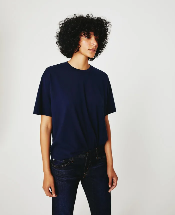 AG Jeans Tees and Tanks Women Karter ExBoyfriend DEEP NAVY AG Jeans Tees and Tanks Women Karter ExBoyfriend DEEP NAVY