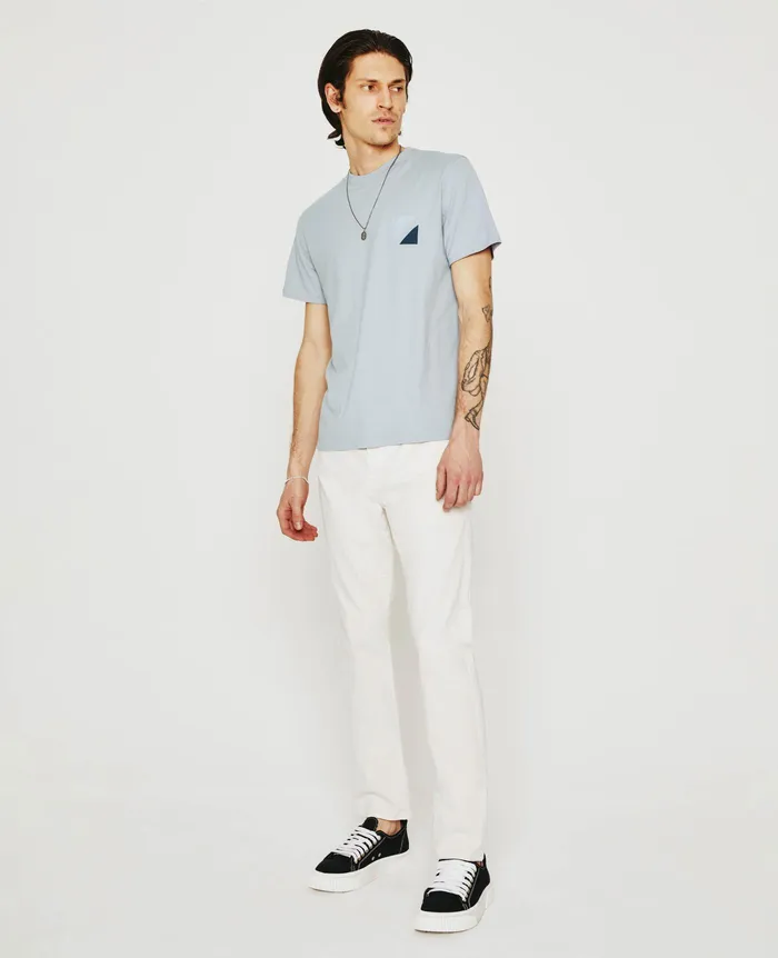 AG Jeans Tees Men Bryce Crew GEO CUBE WHITE SANDS AG Jeans Tees Men Bryce Crew GEO CUBE WHITE SANDS