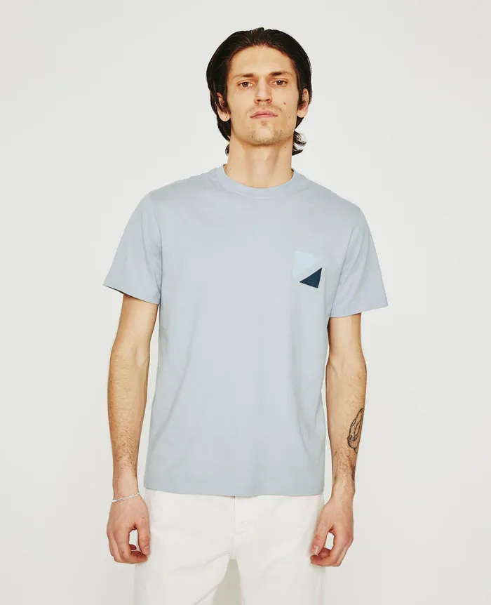 AG Jeans Tees Men Bryce Crew GEO CUBE WHITE SANDS AG Jeans Tees Men Bryce Crew GEO CUBE WHITE SANDS