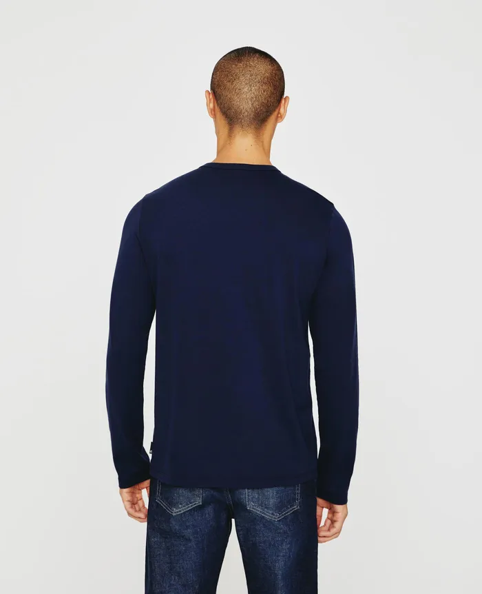 AG Jeans Tees Men Bryce Long Sleeve Henley DEEP NAVY AG Jeans Tees Men Bryce Long Sleeve Henley DEEP NAVY