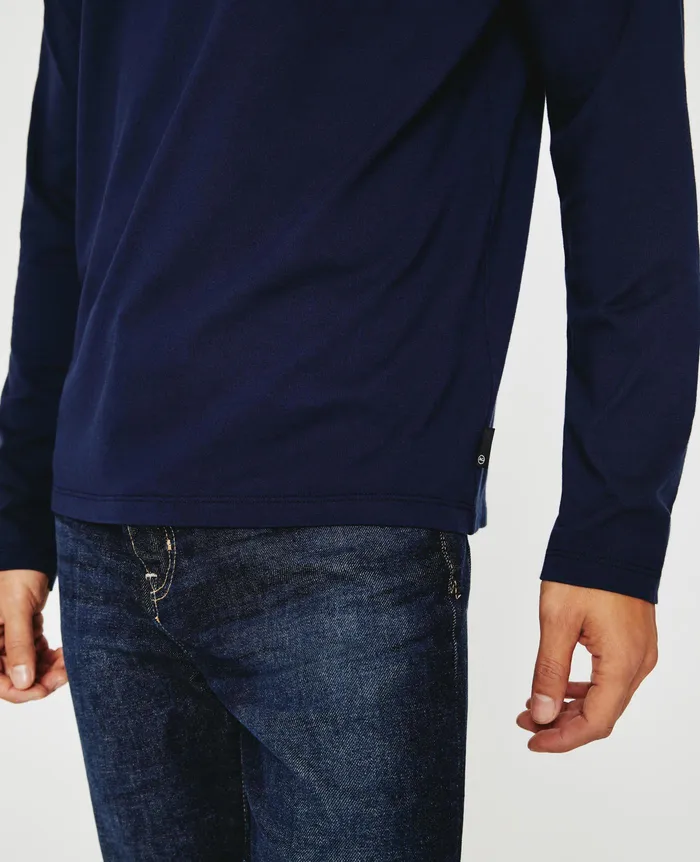 AG Jeans Tees Men Bryce Long Sleeve Henley DEEP NAVY AG Jeans Tees Men Bryce Long Sleeve Henley DEEP NAVY