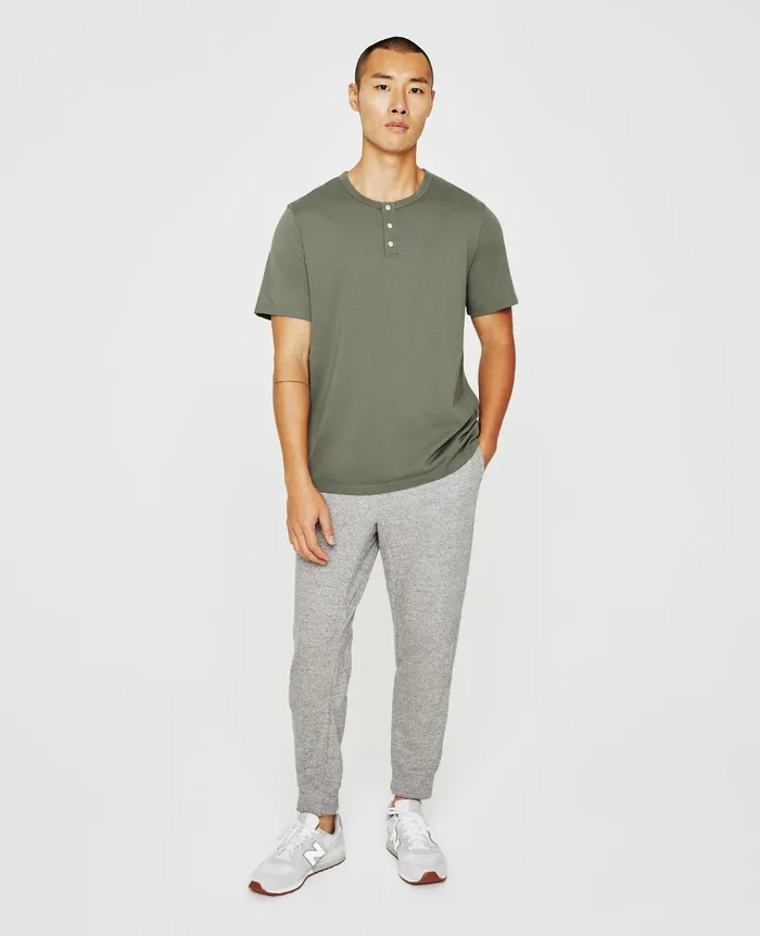 AG Jeans Tees Men Bryce Short Sleeve Henley HUNTER SAGE AG Jeans Tees Men Bryce Short Sleeve Henley HUNTER SAGE