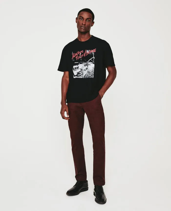 AG Jeans Tees Men Wesley Crew LIVE BAND 5 YEARS TRUE BLACK AG Jeans Tees Men Wesley Crew LIVE BAND 5 YEARS TRUE BLACK