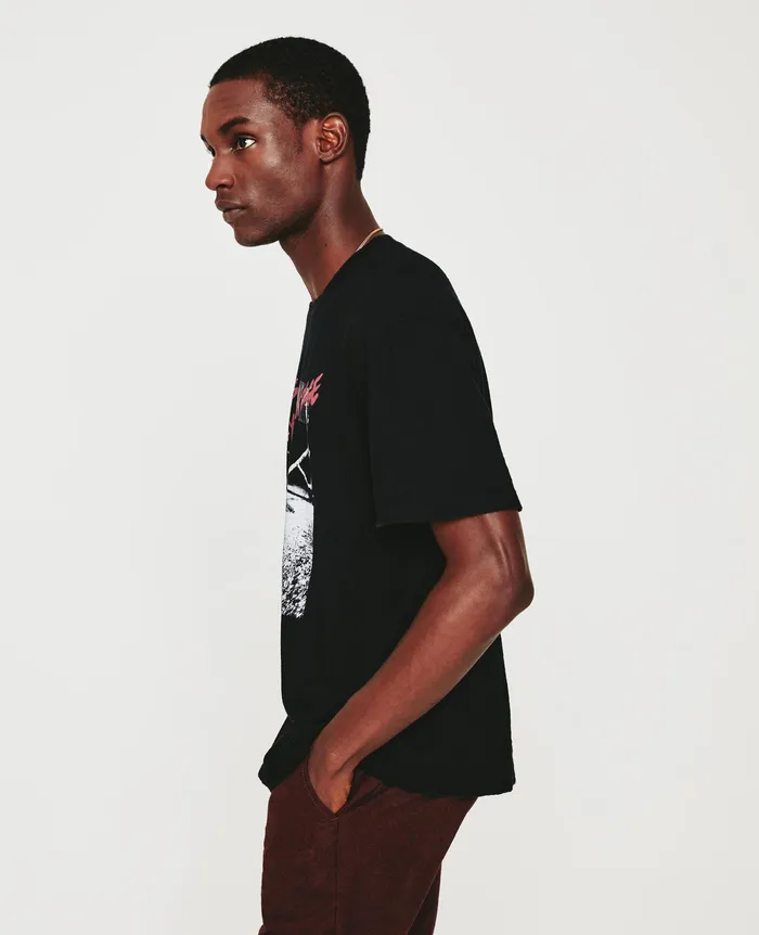 AG Jeans Tees Men Wesley Crew LIVE BAND 5 YEARS TRUE BLACK AG Jeans Tees Men Wesley Crew LIVE BAND 5 YEARS TRUE BLACK