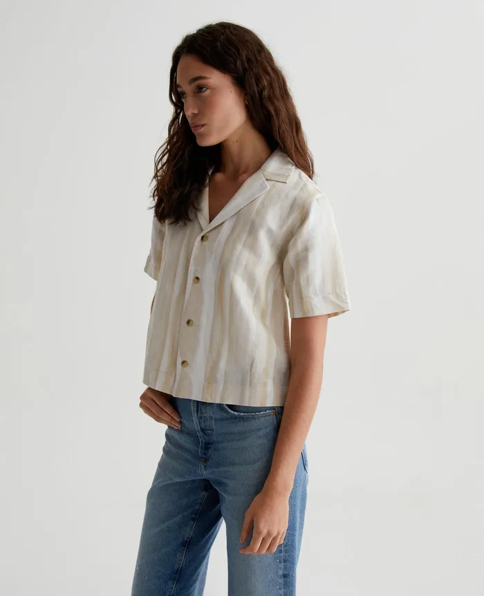 AG Jeans Tops and Shirts Women Koa BRUSH STROKES BEIGE MULTI AG Jeans Tops and Shirts Women Koa BRUSH STROKES BEIGE MULTI
