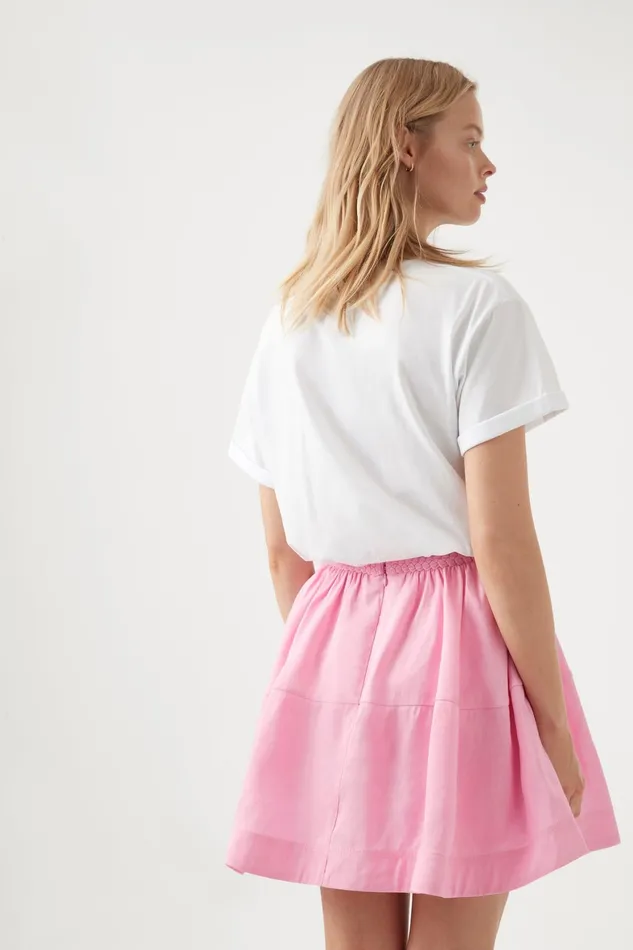 Aje Anne Braided Mini Skirt Bon Bon Pink Women Skirts