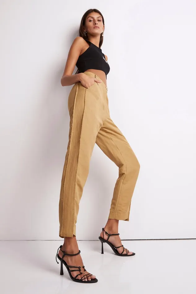 Aje Estate Tapered Pant Taupe Women Pants