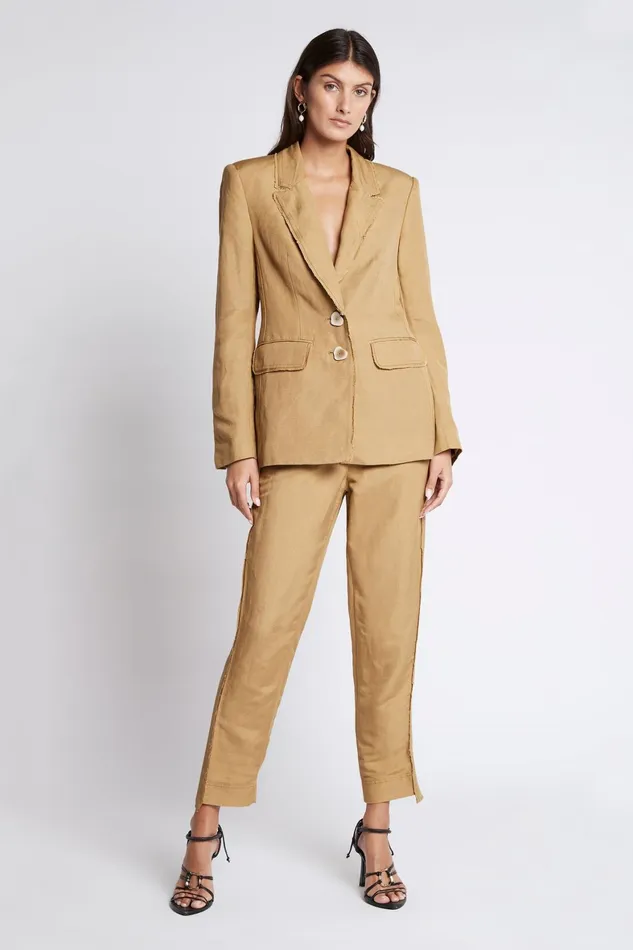 Aje Estate Tapered Pant Taupe Women Pants