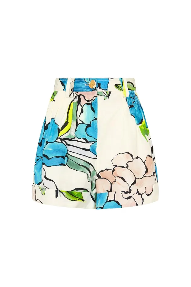 Aje Holt Tuck Detail Short Cool Camellia Women Shorts