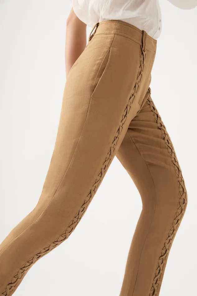 Aje Impressionist Laced Pant Willow Women Pants