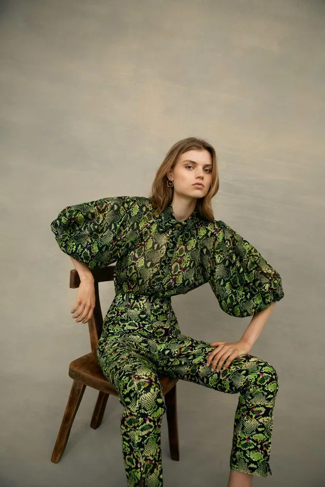 Aje Nouveau Shirt Snake Effect Women Tops