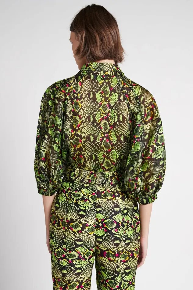 Aje Nouveau Shirt Snake Effect Women Tops