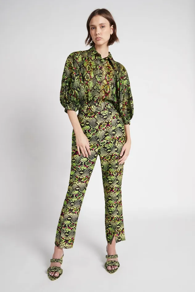 Aje Nouveau Shirt Snake Effect Women Tops