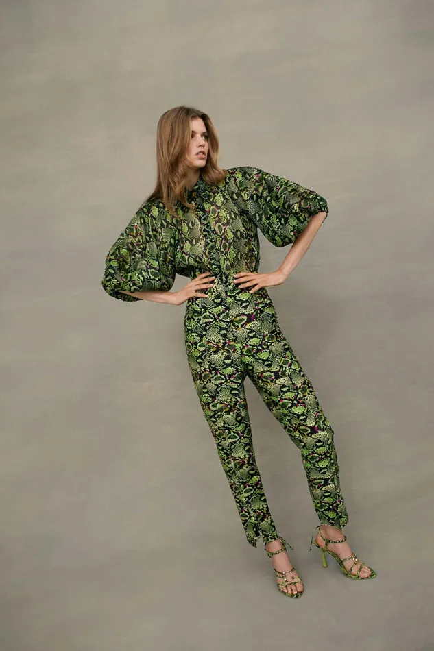 Aje Nouveau Shirt Snake Effect Women Tops