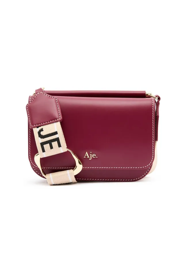 Aje Nova Crossbody Bag Garnet Red Women Leather