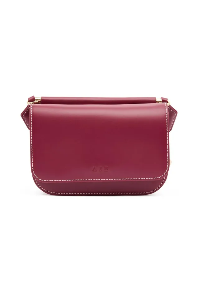 Aje Nova Crossbody Bag Garnet Red Women Leather