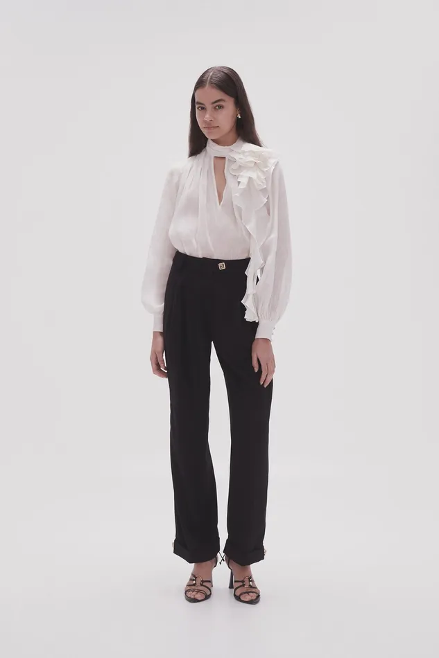 Aje Sentiment Tailored Pant Black Women Pants