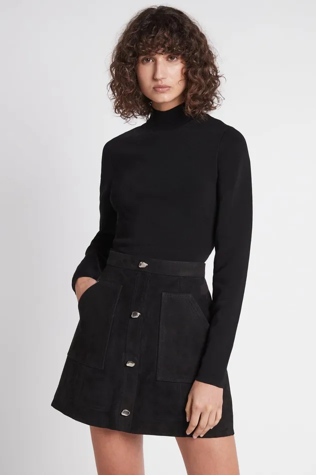 Aje Splendour Pocket Mini Skirt Black Women Skirts
