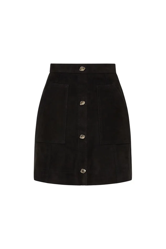 Aje Splendour Pocket Mini Skirt Black Women Skirts