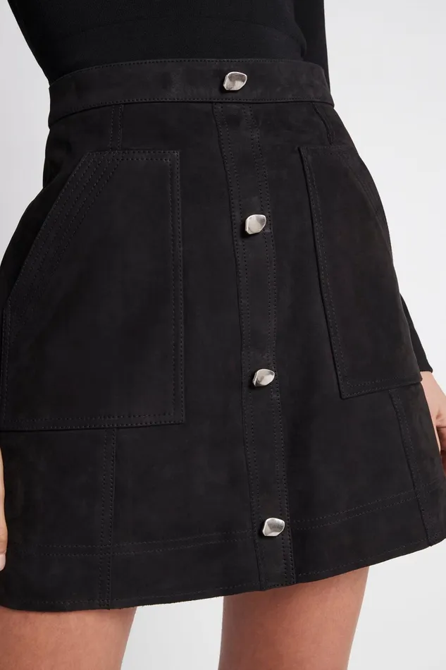 Aje Splendour Pocket Mini Skirt Black Women Skirts