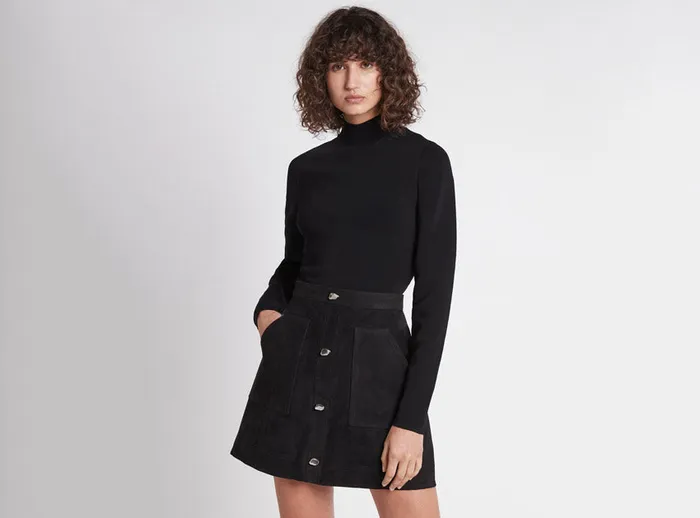 Aje Splendour Pocket Mini Skirt Black Women Skirts